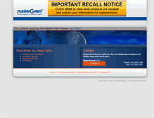 Tablet Screenshot of masterguard.com
